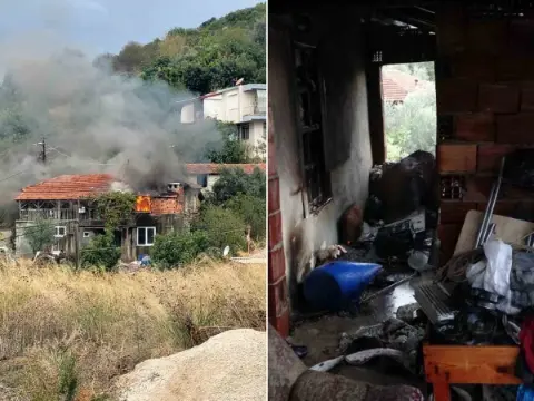 Manavgat'ta bir anlık dikkatsizlik felaket getirdi! Odunları benzinle yakmak isterken evini kül etti