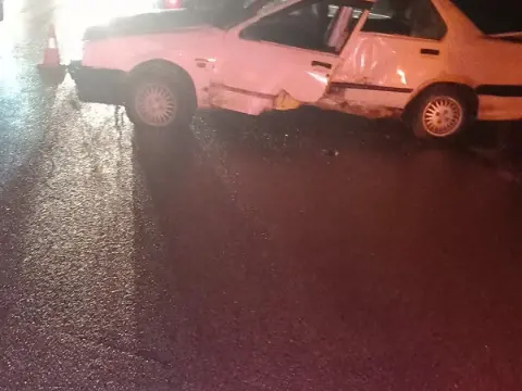 Sivas’ta korkunç kaza! Devrilen otomobilin sürücüsü hayatını kaybetti