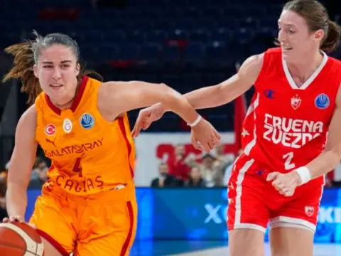Galatasaray Çağdaş Faktoring, Sırp rakibi Kızılyıldız'a mağlup oldu