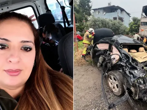 Hemzemin geçitte feci kaza: Yük treninin sürüklediği otomobildeki anneden acı haber
