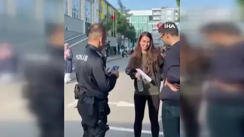 Samsun'da KPSS Ortaöğretim maratonunda polisin zamana karşı yarış anları