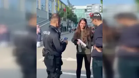 Samsun'da KPSS Ortaöğretim maratonunda polisin zamana karşı yarış anları