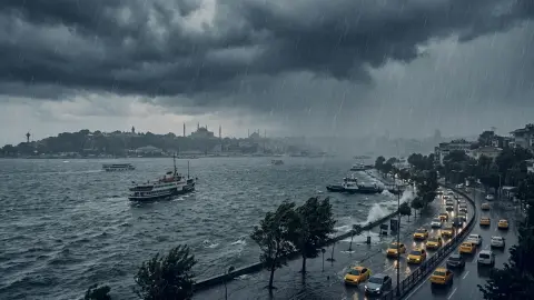Meteoroloji ve İstanbul Valiliği'nden kritik uyarı: Yağış ve fırtına yarın etkisini artıracak! İşte kuvvetli yağışın etkili olacağı bölgeler