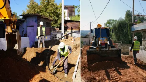 Milas Küçükdibekdere'nin altyapısı yenileniyor