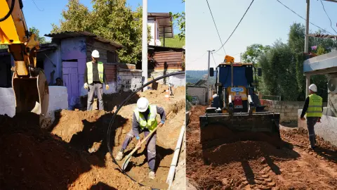 Milas Küçükdibekdere'nin altyapısı yenileniyor