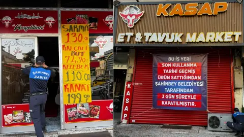 Şahinbey’de son kullanma tarihi geçmiş ciğer satan işletmeye üç gün kapatma cezası
