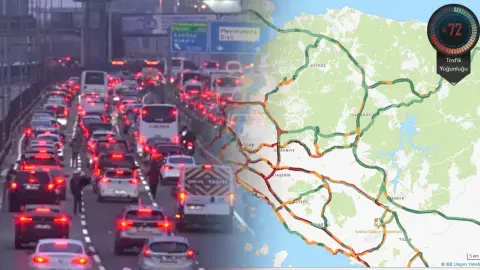 İstanbul'da derbi alarmı! Trafik yoğunluk yüzde 72'ye çıktı