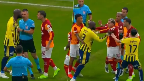Derbide ilk saniyelerde ortalık karıştı: Lukaku ve Abdülkerim birbirine girdi