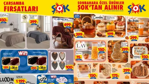 ŞOK 28 Ekim 2026 aktüel kataloğu: ŞOK'ta bu hafta sonbahar rüzgarı esecek