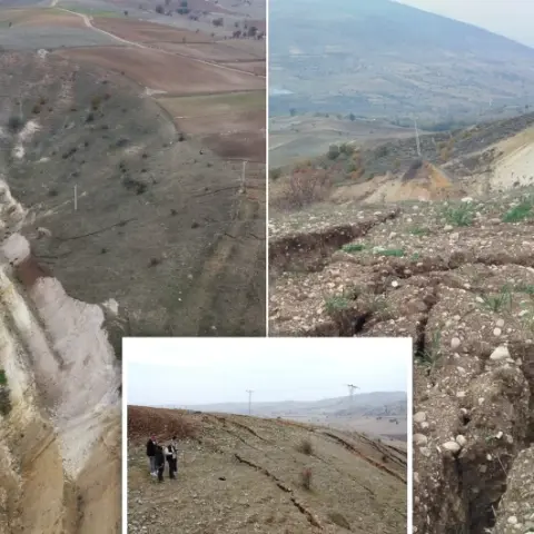 Yozgat'ta korkutan çökme! 4 bin 875 metrelik alan yarıldı: Valilikten bölge halkına acil uyarı