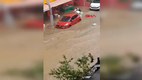 Şile'de sağanak yağış hayatı durma noktasına getirdi: Dereler taştı, ürünler sele kapıldı