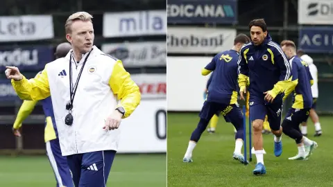 Fenerbahçe Göztepe maçı hazırlıklarını gerçekleştirdi: İsmail Kartal sonrası Dirk Kuyt idmanda