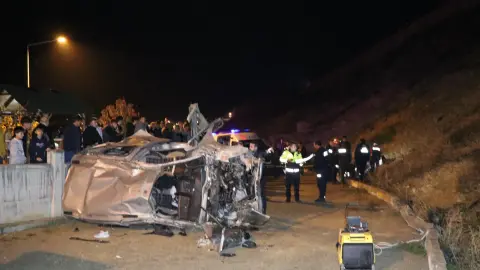Otomobil uçuruma yuvarlandı: Bir kişi hayatını kaybetti, üç kişi yaralandı