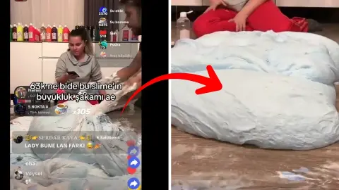 TikTok'ta dev slime yapıldı! 65 bin kişi canlı izledi: TikTok'ta bu videolarla ne kadar para kazanıyorlar?