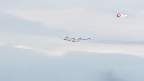 Ankara'da 29 Ekim Hazırlığı: Türk Yıldızları Gökyüzünü Boyadı