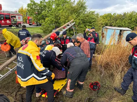 Bahçedeki kuyudan gelen sesler ekipleri harekete geçirdi! 21 yaşındaki kadın kurtarıldı
