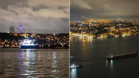 İstanbul Boğazı'nda arıza alarmı! Dev kargo gemisi nedeniyle boğaz trafiği çift yönlü kapatıldı
