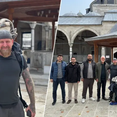 Müslüman olup yollara düştü! Almanya'dan Mekke'ye yürüyen Umar, 88 gün sonra Kırklareli'ye ulaştı