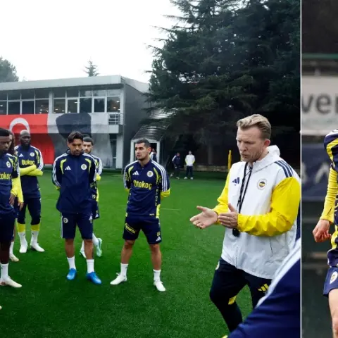 Fenerbahçe, Göztepe maçı için çalışmalara devam etti: Dirk Kuyt takıma seslendi