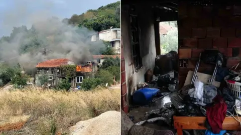 Manavgat'ta bir anlık dikkatsizlik felaket getirdi! Odunları benzinle yakmak isterken evini kül etti