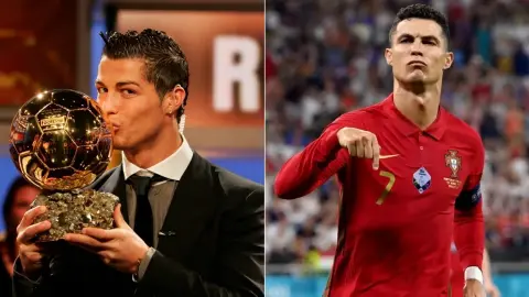Ronaldo ödülünü aldı paylaşımını yaptı: "Tüm Zamanların Ballon d'Or'u sizindir