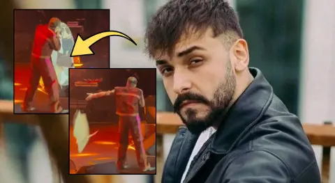 Sefo, konserinde çılgına döndü! Sefo'ya etek giydiren hayranı sert tepkiyle karşılaştı: Alıp yere fırlattı
