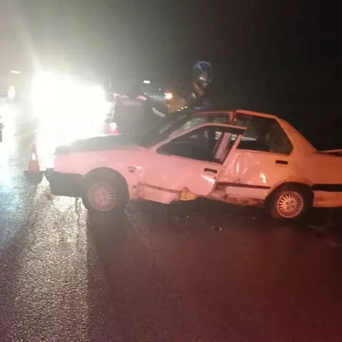 Sivas’ta korkunç kaza! Devrilen otomobilin sürücüsü hayatını kaybetti