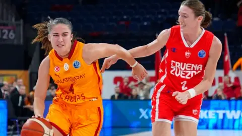 Galatasaray Çağdaş Faktoring, Sırp rakibi Kızılyıldız'a mağlup oldu