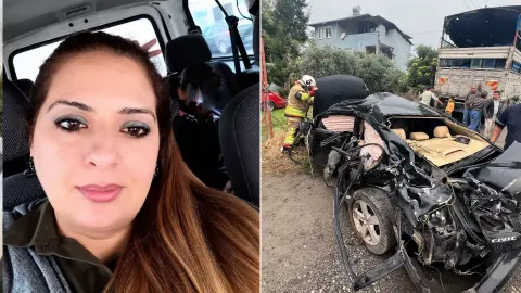 Hemzemin geçitte feci kaza: Yük treninin sürüklediği otomobildeki anneden acı haber