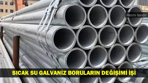 Yht Bölge Müdürlüğü Sıcak Su Galvaniz Boruların Değişimi