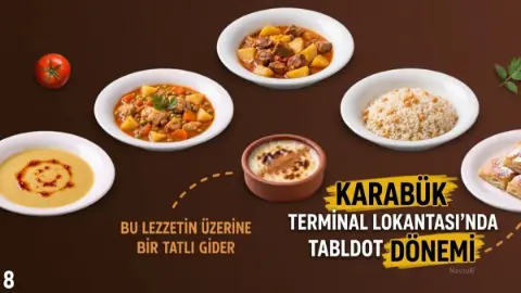 Karabük Belediyesi Terminal Lokantası’nda tabldot menü dönemi
