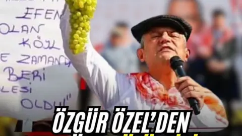 Özgür Özel’den Manisa’da üzüm üreticilerine 7 maddelik çözüm planı