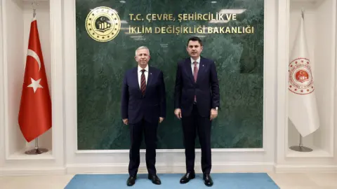 Murat Kurum ile Mansur Yavaş bakanlıkta bir araya geldi