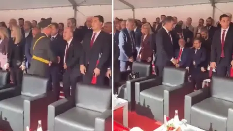 YENİ Parti milletvekilleri Cemil Tugay ile selamlaşmadı! 29 Ekim töreninde dikkat çeken anlar