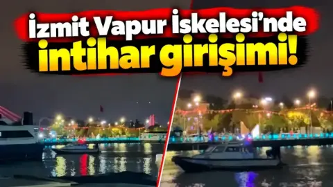 İzmit Vapur İskelesi'nde Denizden Kurtarma Operasyonu