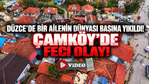 Düzce’de Sobadan çıkan Yangın Evi Küle çevirdi