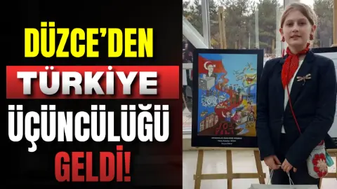 Düzce’ye Türkiye üçüncülüğü gururu