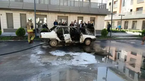 Kahramanmaraş’ta hareketli dakikalar: Seyir halindeki otomobil alev alev yandı