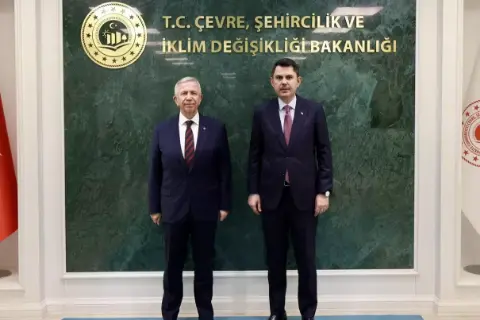 Bakan Kurum, Mansur Yavaş ile Görüştü