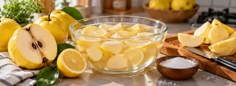 Ayvanın kararmasını önlemenin yolu: Limonlu su