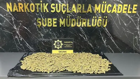 Hendek’te uyuşturucu operasyonu! 950 gram skunk ele geçirildi