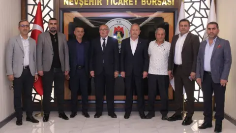 Halk Otobüsleri Kooperatifinden Nevşehir Ticaret Borsasına Ziyaret