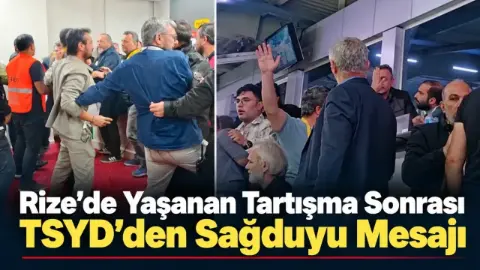 Rizespor-Trabzonspor maçı sonrası yaşanan gerginliğe TSYD'den sağduyu çağrısı