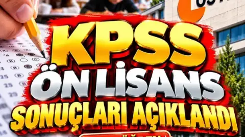 2026 KPSS Ön Lisans Sonuçları Açıklandı! ÖSYM Sonuç Sorgulama Ekranı Erişime Açıldı