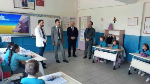 Kaymakam Yıldırım okul, kurs ve pazar ziyaretinde bulundu