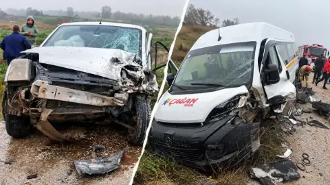 Susurluk’ta İşçi Servisi ile Ticari Araç Çarpıştı: 9 Yaralı
