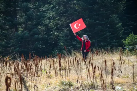 Cumhuriyet coşkusu Uludağ’ın zirvesinde yaşandı