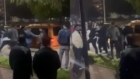 Bursa'da tartışma büyüdü, yumruklar havada uçuştu
