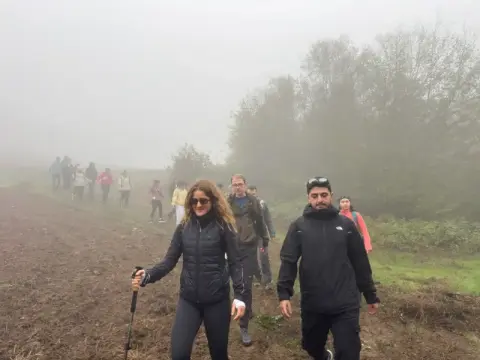 Bursa'da Cumhuriyet Bayramı'na özel etkinlik! 8 kilometre yürüdüler