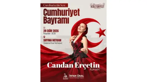 Bayraklı'da 29 Ekim coşkusu: Candan Erçetin sahne alacak
